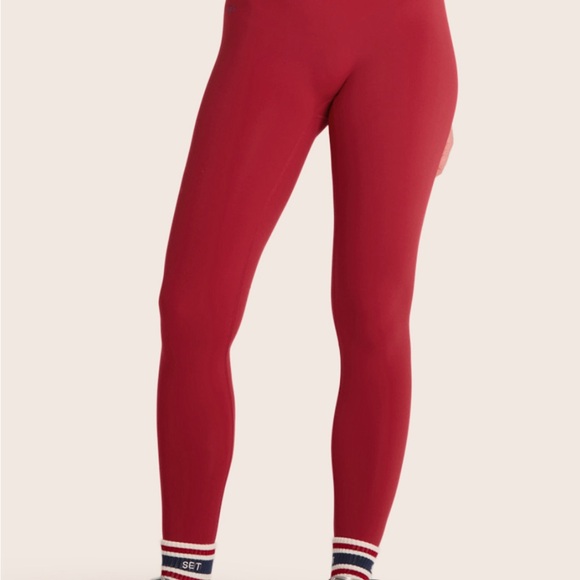 SET Active Pants - NWT SET Active Red Leggings